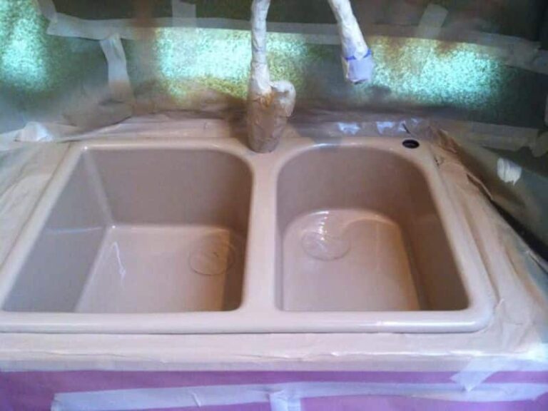 refinish kitchen sink cost